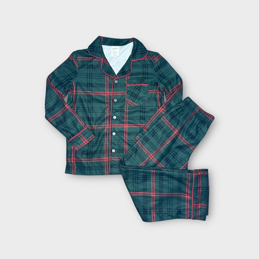 Hearth & Hand Tartan Plaid Green & Red Holiday Pajamas